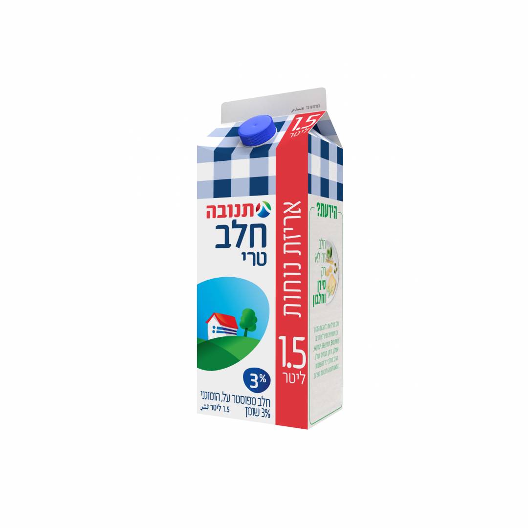 חלב טרי 1.5 ליטר 3% תנובה